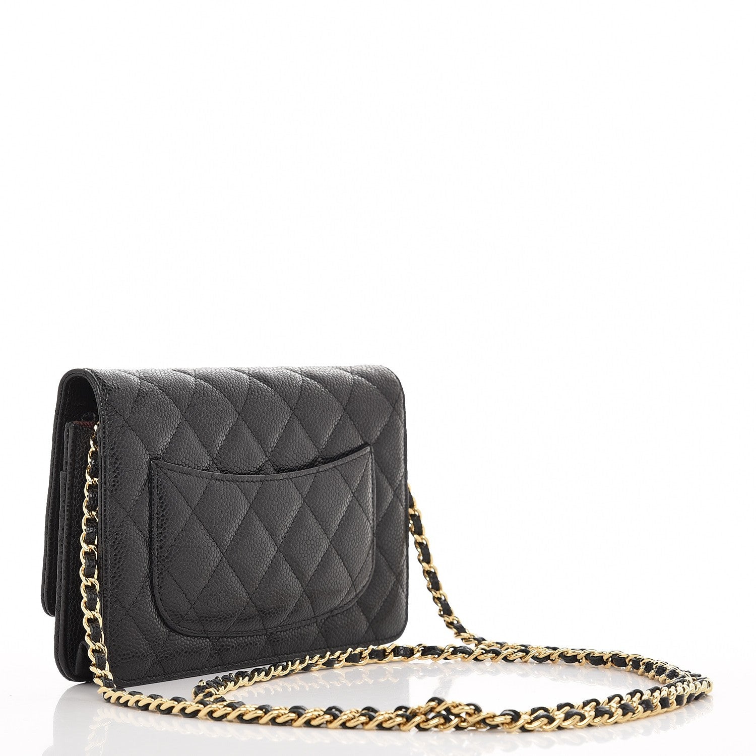Chanel Caviar Quilted Wallet On Chain WOC Black 3 of 8