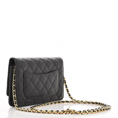 Chanel Caviar Quilted Wallet On Chain WOC Black 3 of 8