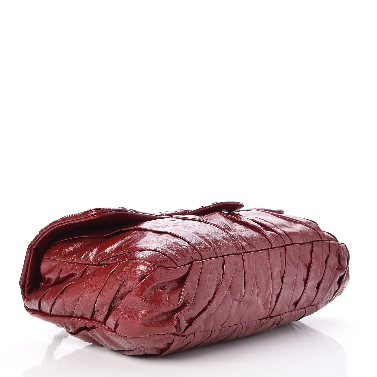 Chanel Glazed Calfskin Twisted Maxi Flap Red 4 of 7