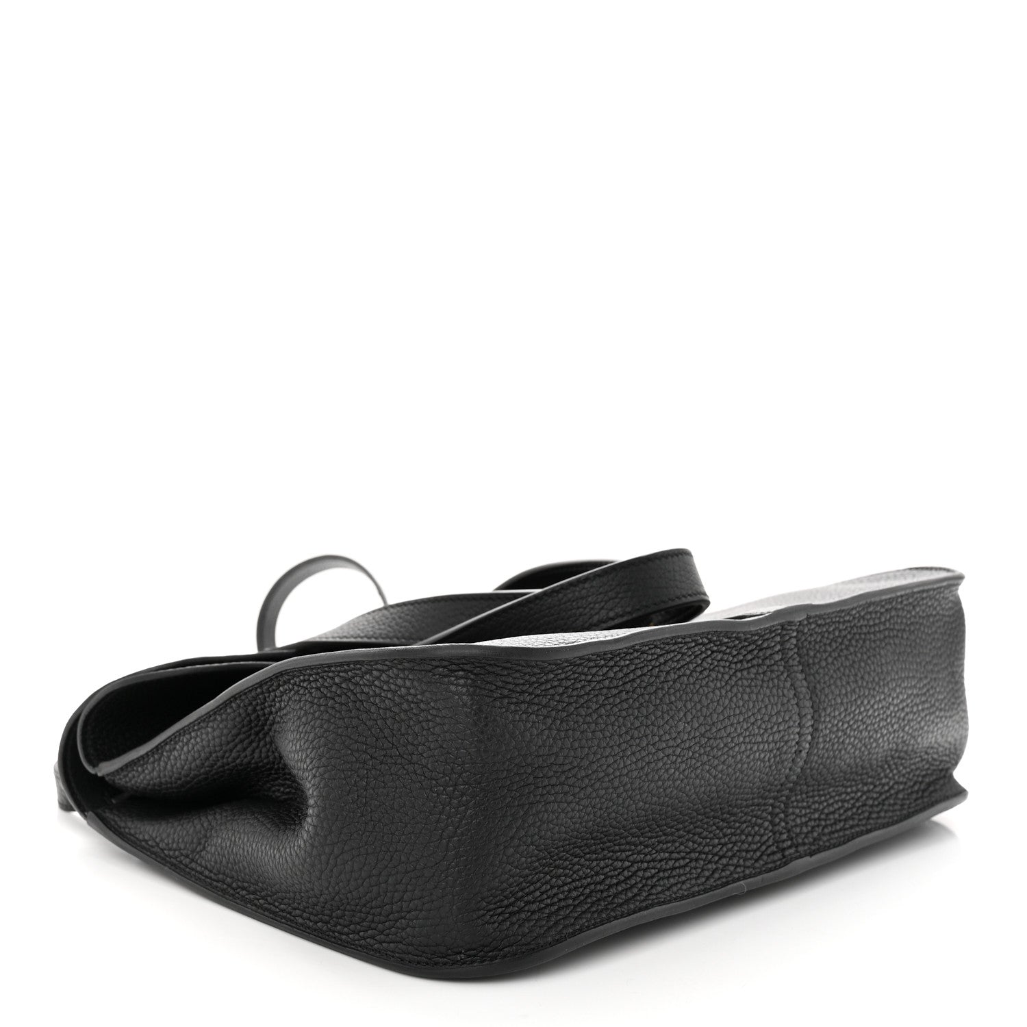 Hermes Taurillon Clemence Halzan 31 GM Black 4 of 14