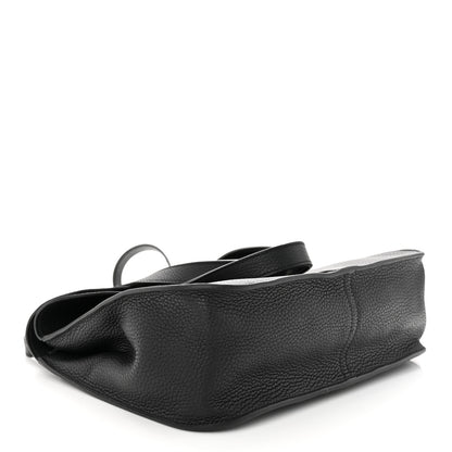 Hermes Taurillon Clemence Halzan 31 GM Black 4 of 14