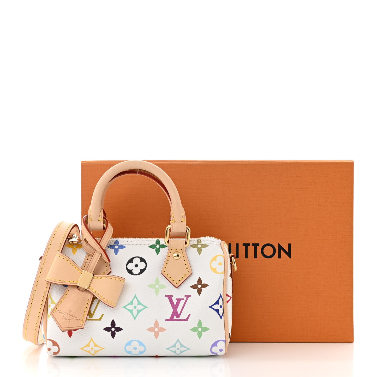 LV X TM Monogram Multicolor Nano Speedy White