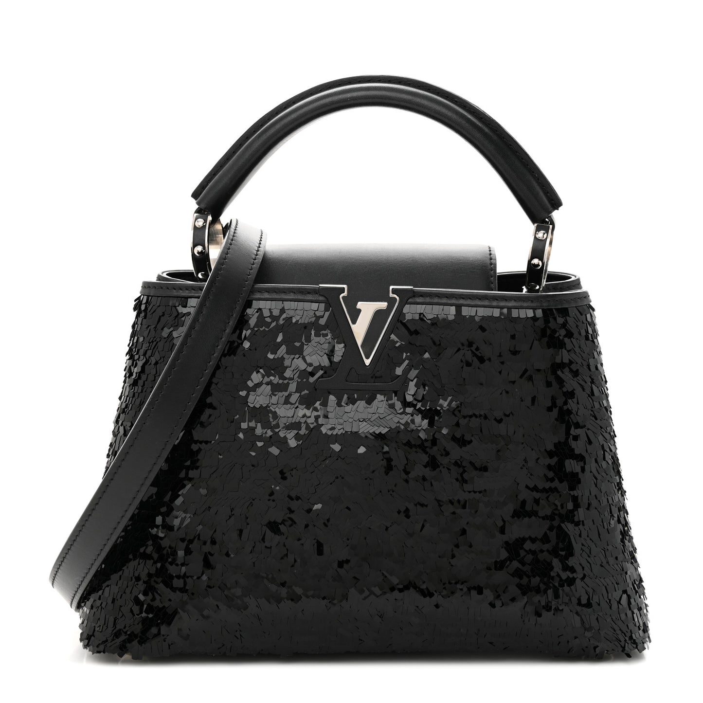 Calfskin Sequin Capucines BB Night Fever