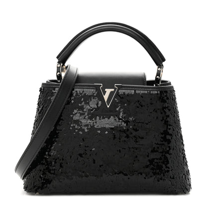 Louis Vuitton Calfskin Sequin Capucines BB Night Fever 1 of 15