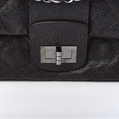 Chanel Caviar Quilted Jumbo Mademoiselle Flap Brown 10 of 10