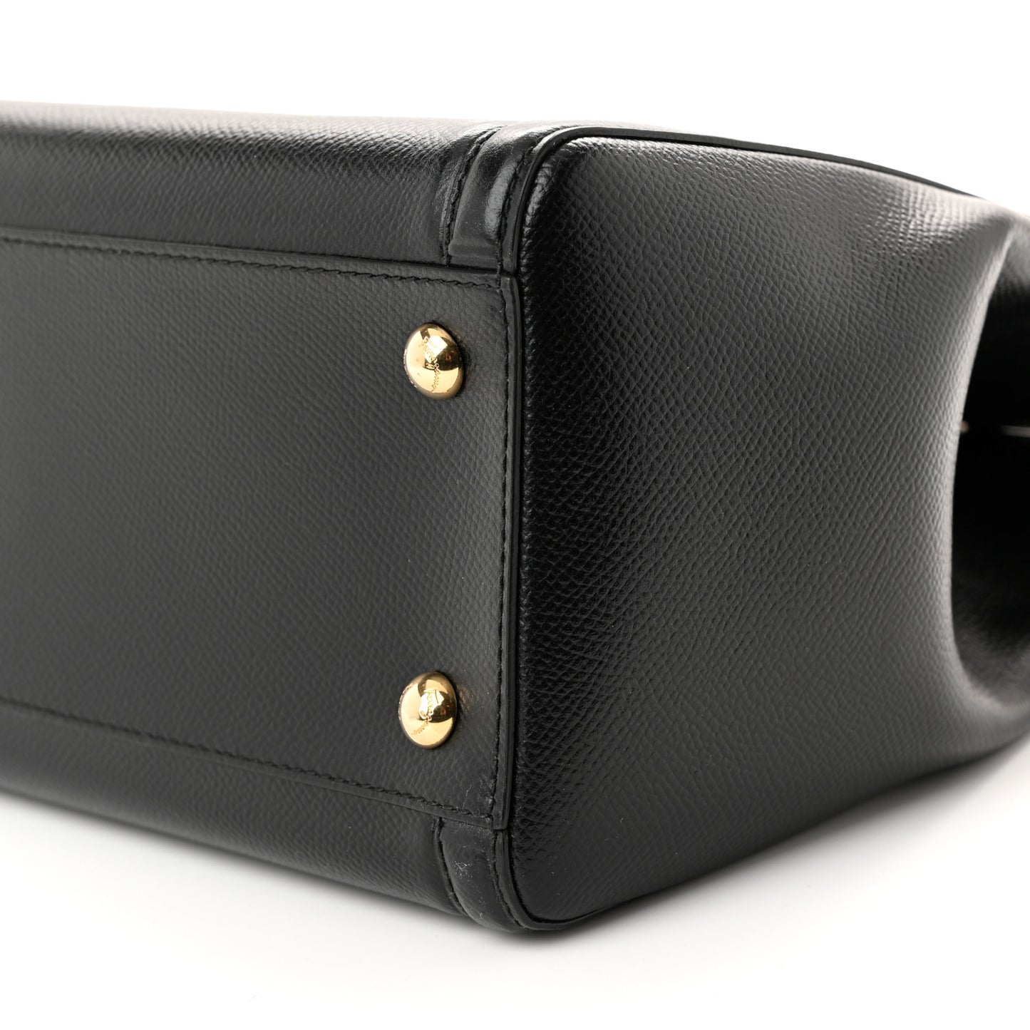 Hammered Calfskin Vara Bow Chain Tote Black