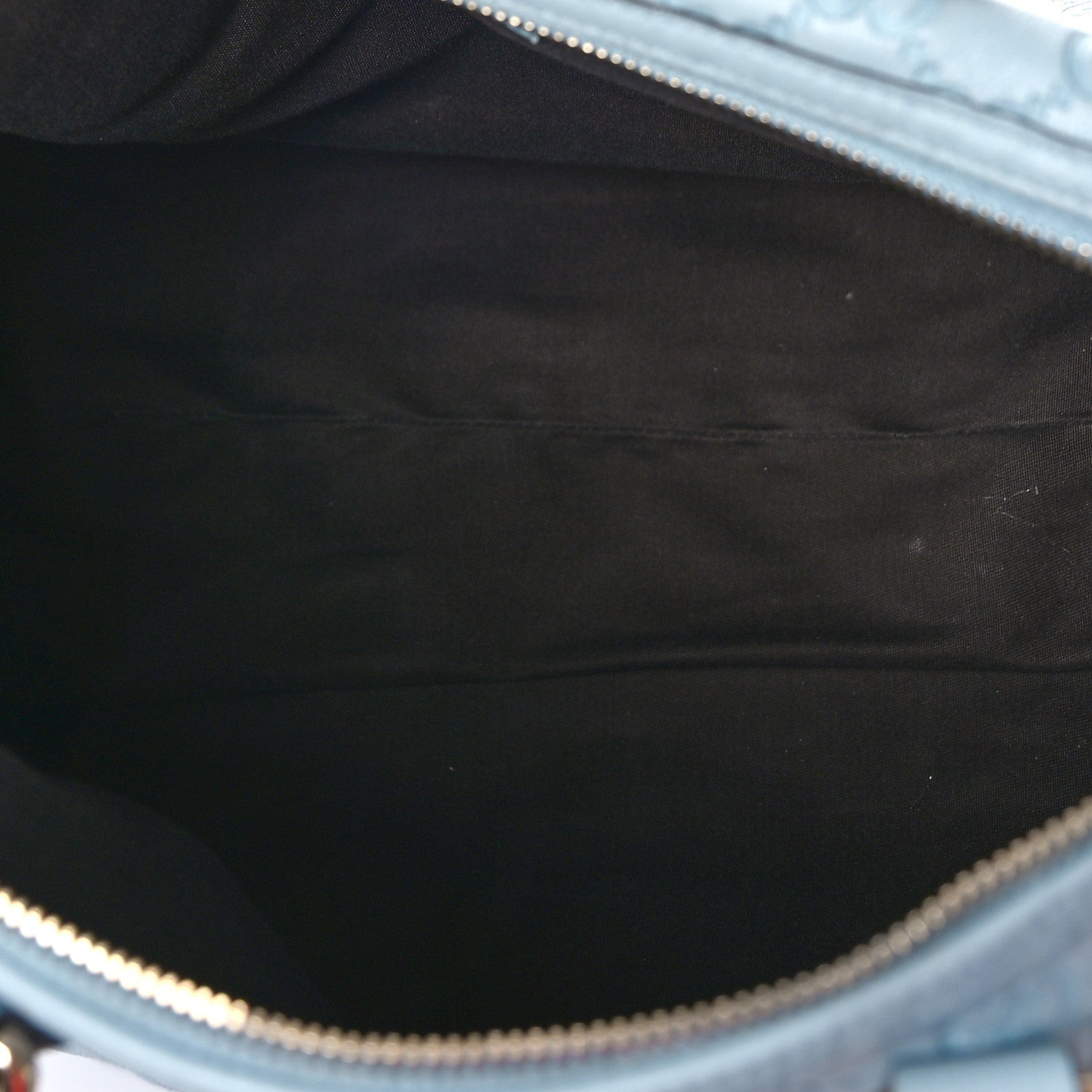 Gucci Guccissima Medium Joy Boston Light Blue 5 of 9