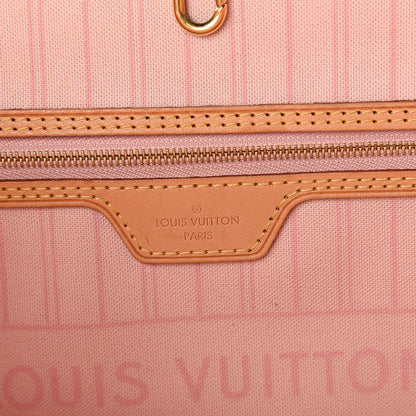 Louis Vuitton Damier Azur Neo Neverfull MM Rose Ballerine 7 of 16
