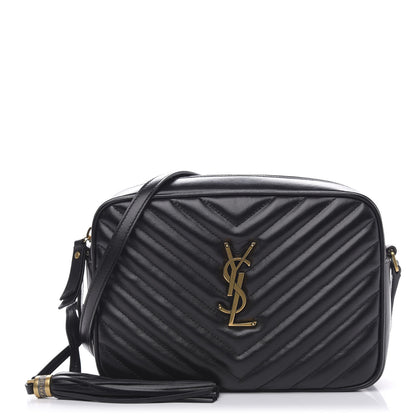 Saint Laurent Calfskin Matelasse Monogram Lou Camera Bag Black 1 of 10