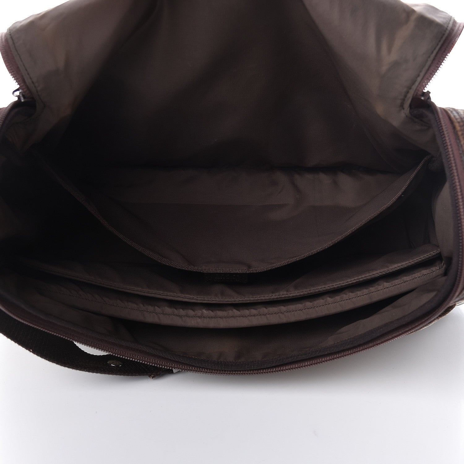 Gucci Monogram Natural Pigskin Large Diaper Bag Beige Ebony Cocoa Dark Chocolate 6 of 32