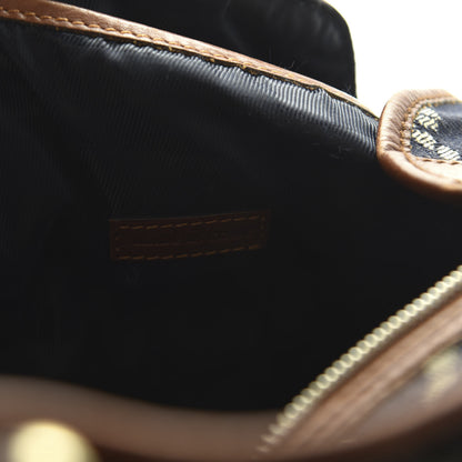Burberry Calfskin Denim Rope Print Bag Blue 9 of 11