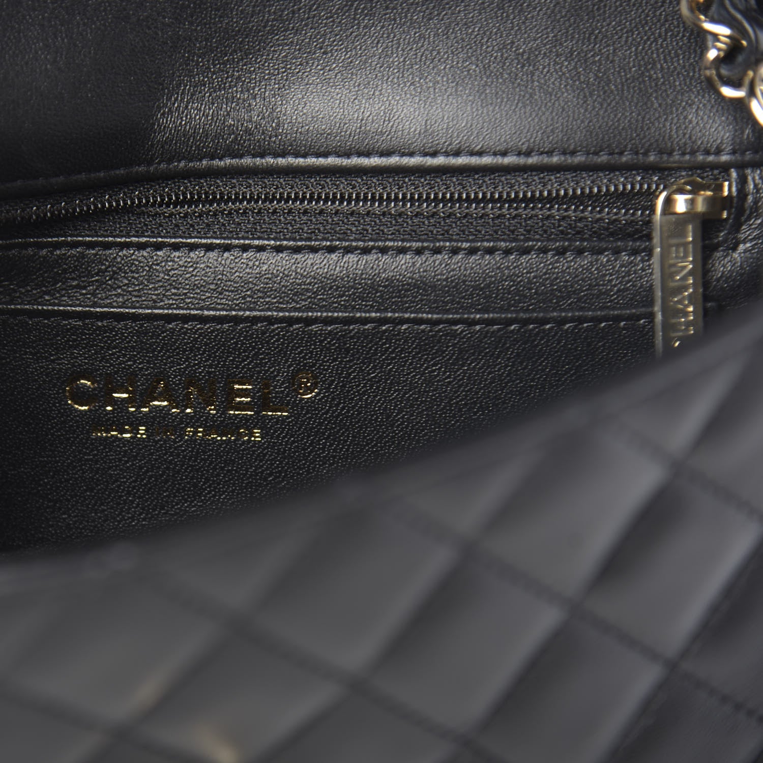 Chanel Lambskin Quilted Mini Rectangular Flap Black 8 of 11