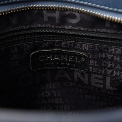 Chanel Canvas Caviar Tassel Tote Blue 8 of 11
