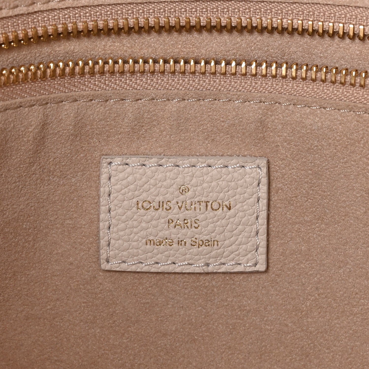 Louis Vuitton Empreinte Monogram Spring In The City Neverfull MM Kaki Beige Cream 7 of 9