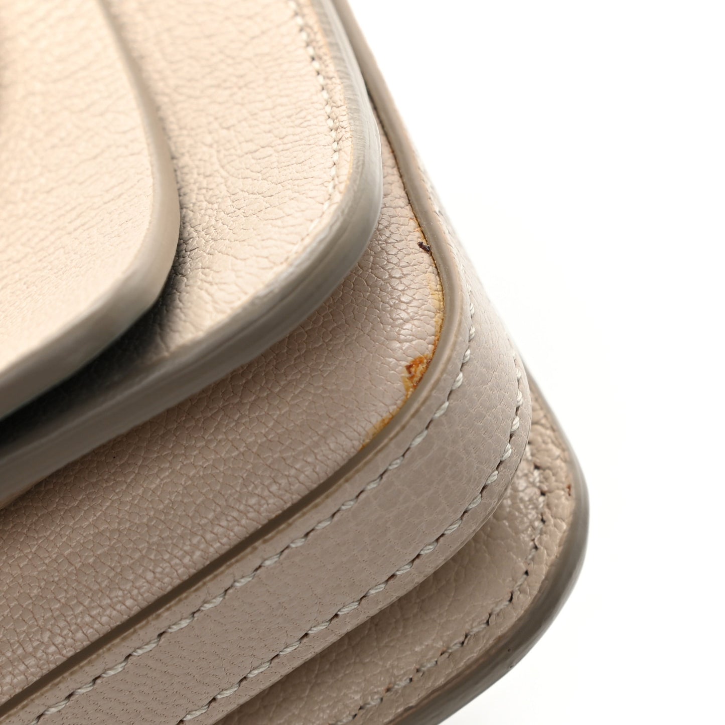 Goatskin Small D-Ring Bag Stone