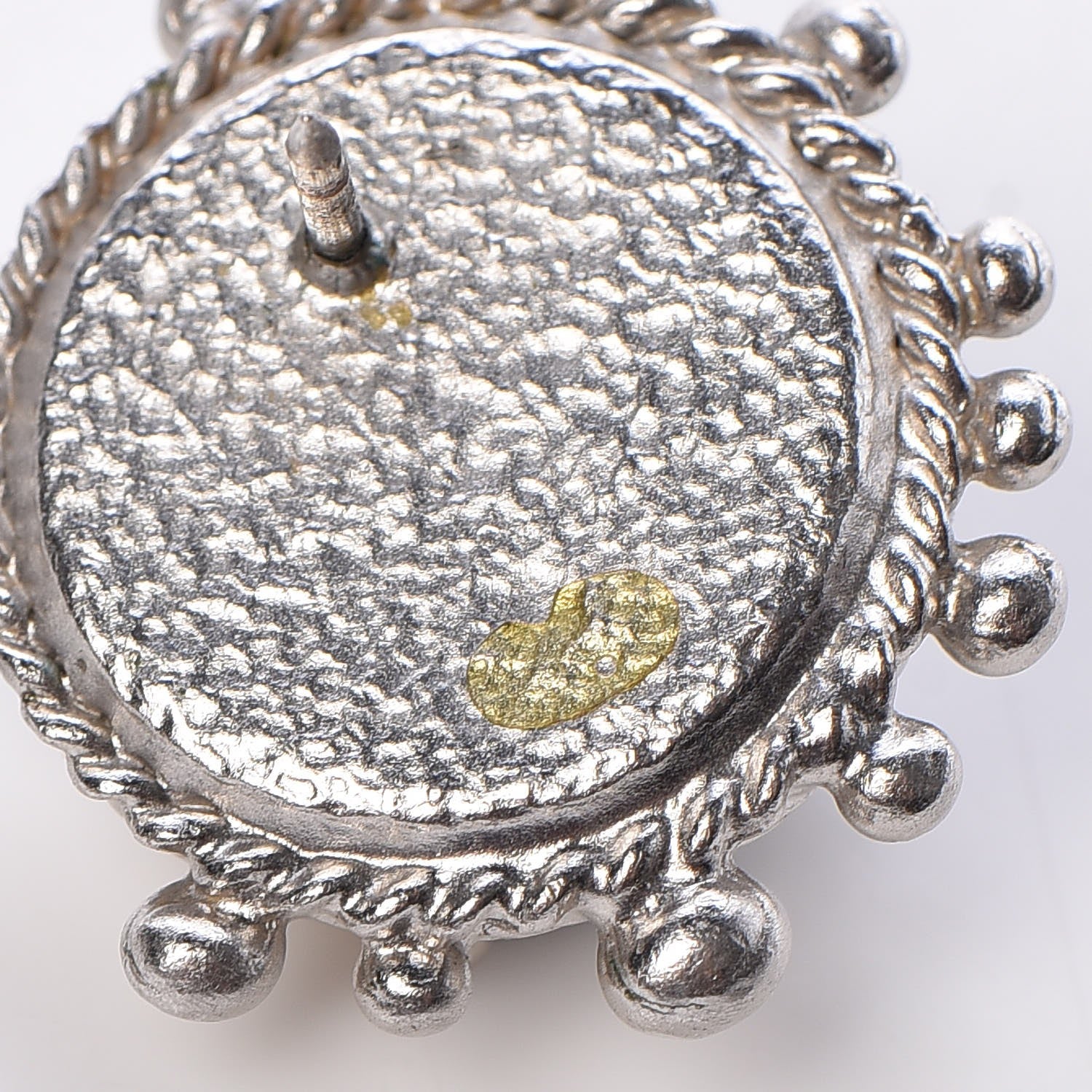 Chanel Crystal CC Earrings Black Silver 5 of 7