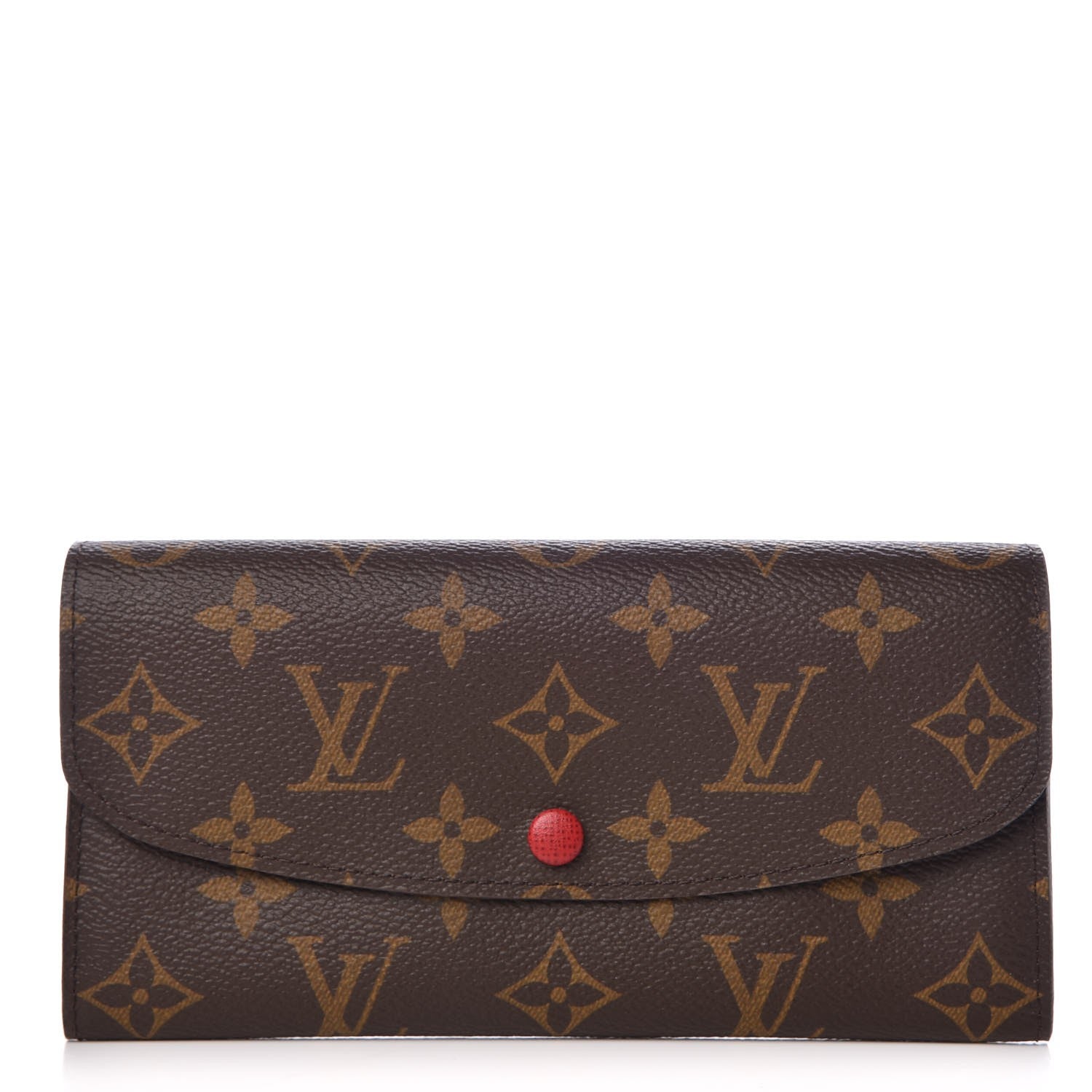 Louis Vuitton Monogram Emilie Wallet Red 1 of 8