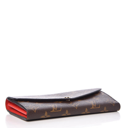 Louis Vuitton Monogram Sarah Wallet NM Coquelicot 3 of 8