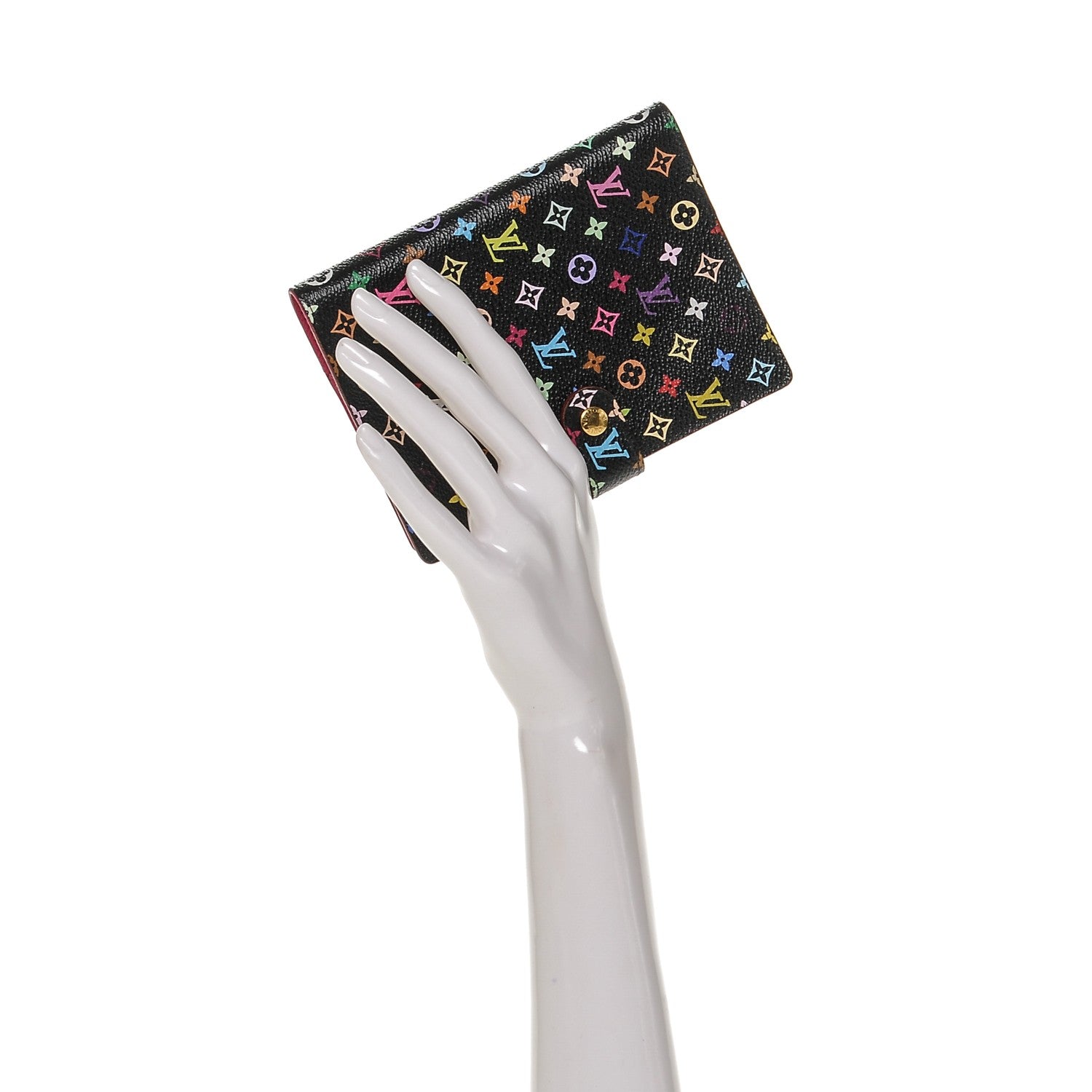 Louis Vuitton Monogram Multicolor Small Ring Agenda Cover Black Grenade 2 of 6