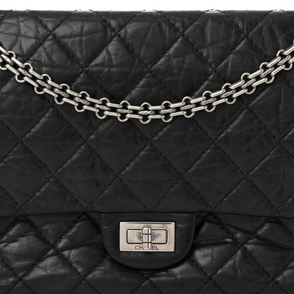 Chanel Aged Calfskin Quilted 2.55 Reissue 226 Flap Black 8 of 10