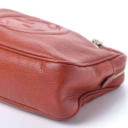 Gucci Pebbled Calfskin Small Soho Bowler Tabasco Red 5 of 9