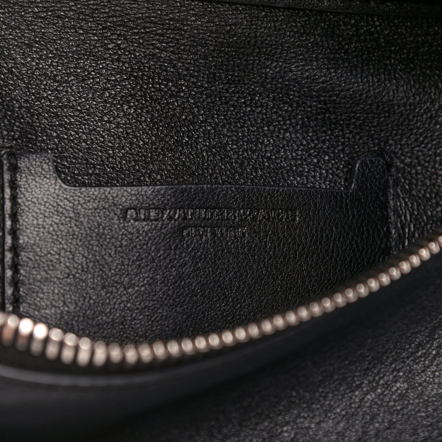 Calfskin Chain Ace Belt Bag Black