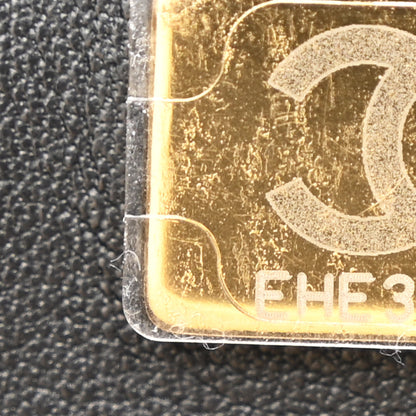 Chanel Metallic Lambskin Quilted Mini CC Crystal Logo Chain Flap Gold 7 of 11
