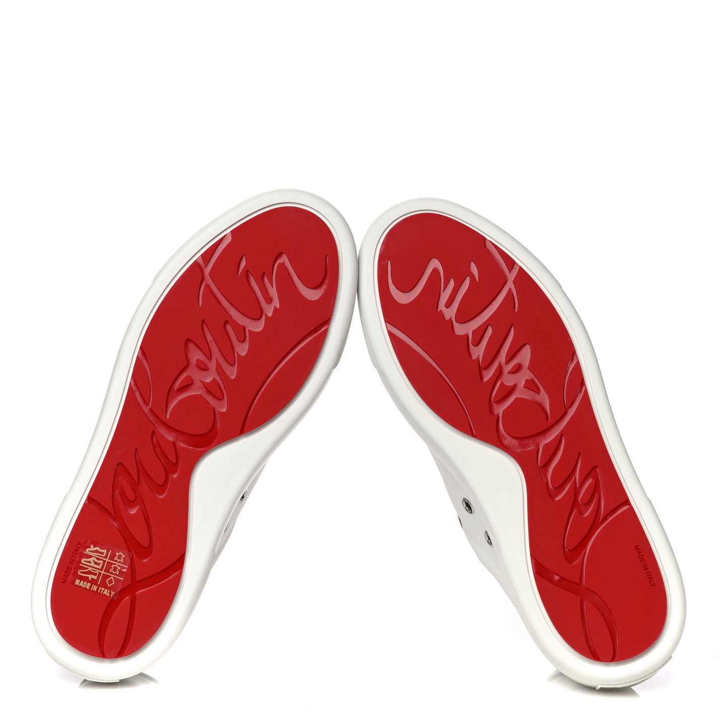 Calfskin Patent Vieirissima Flat Sneakers 36.5 White Multi