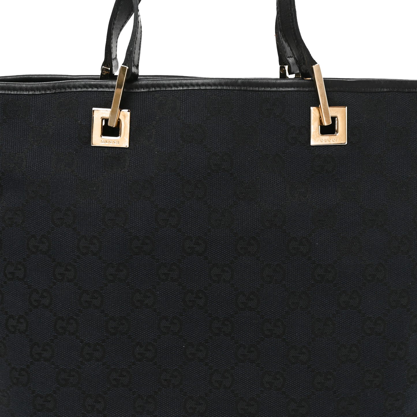 Monogram Large Bucket Tote Black