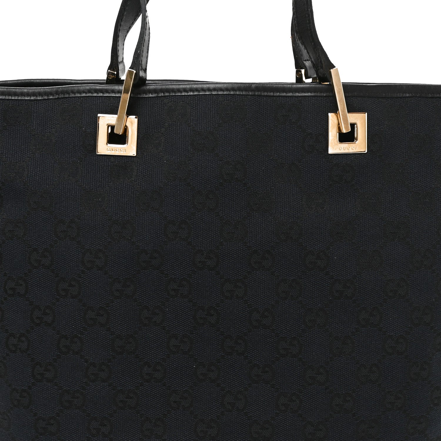 Gucci Monogram Large Bucket Tote Black 7 of 9
