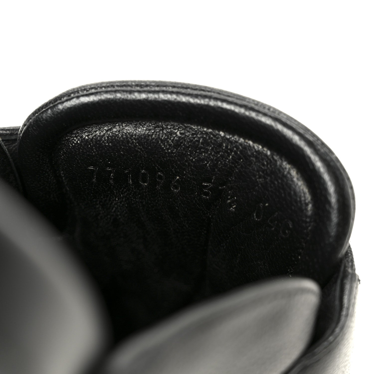 Gucci Goatskin Auroville Horsebit Mules 37.5 Black 9 of 9