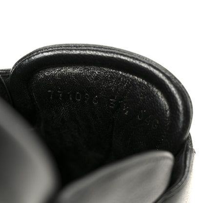 Gucci Goatskin Auroville Horsebit Mules 37.5 Black 9 of 9