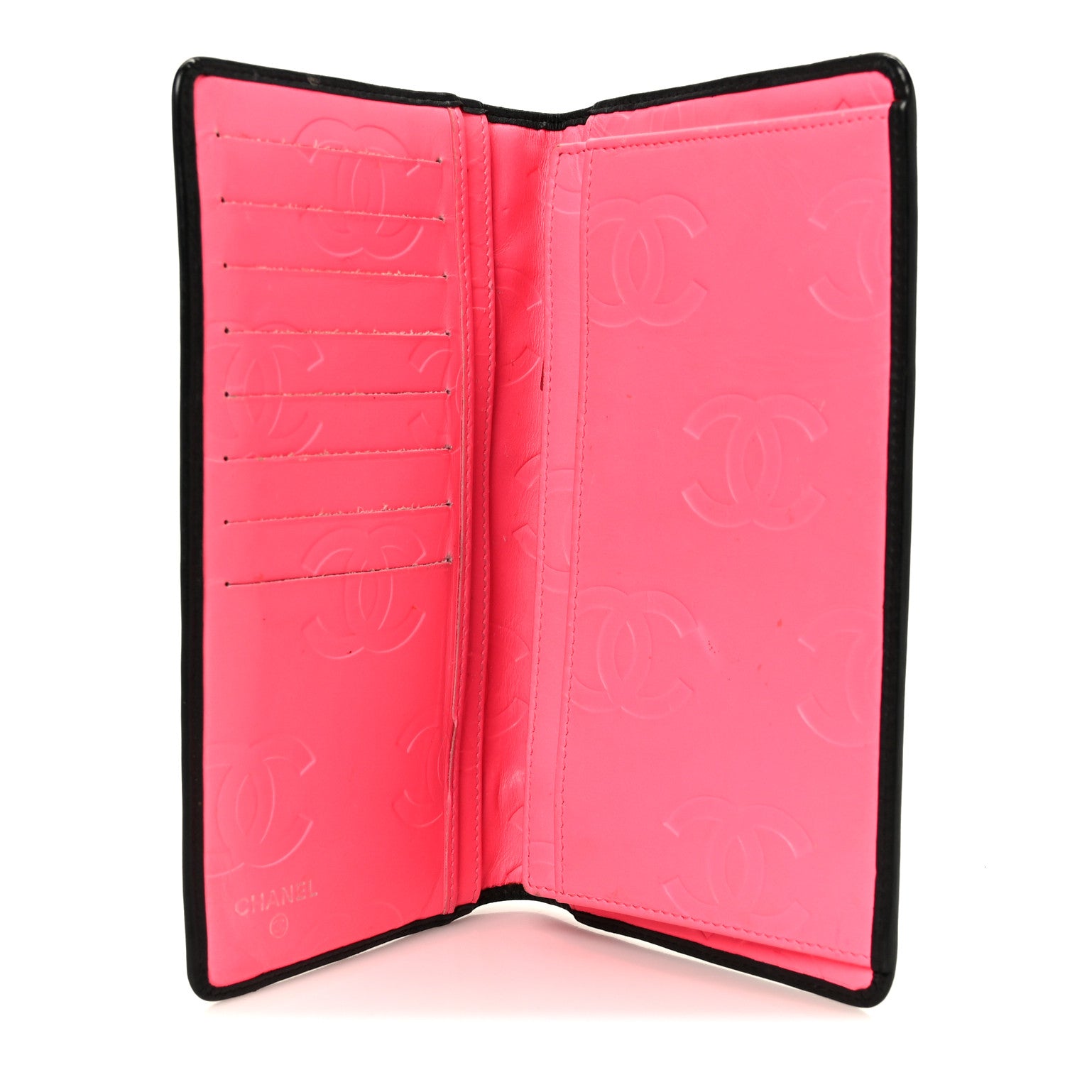 Chanel Calfskin Quilted Cambon Yen Wallet Black 5 of 10