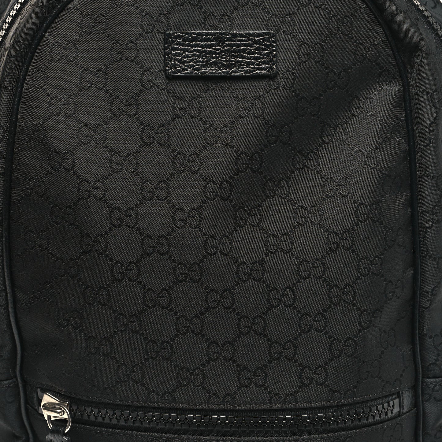 Nylon Monogram Slim Backpack Black