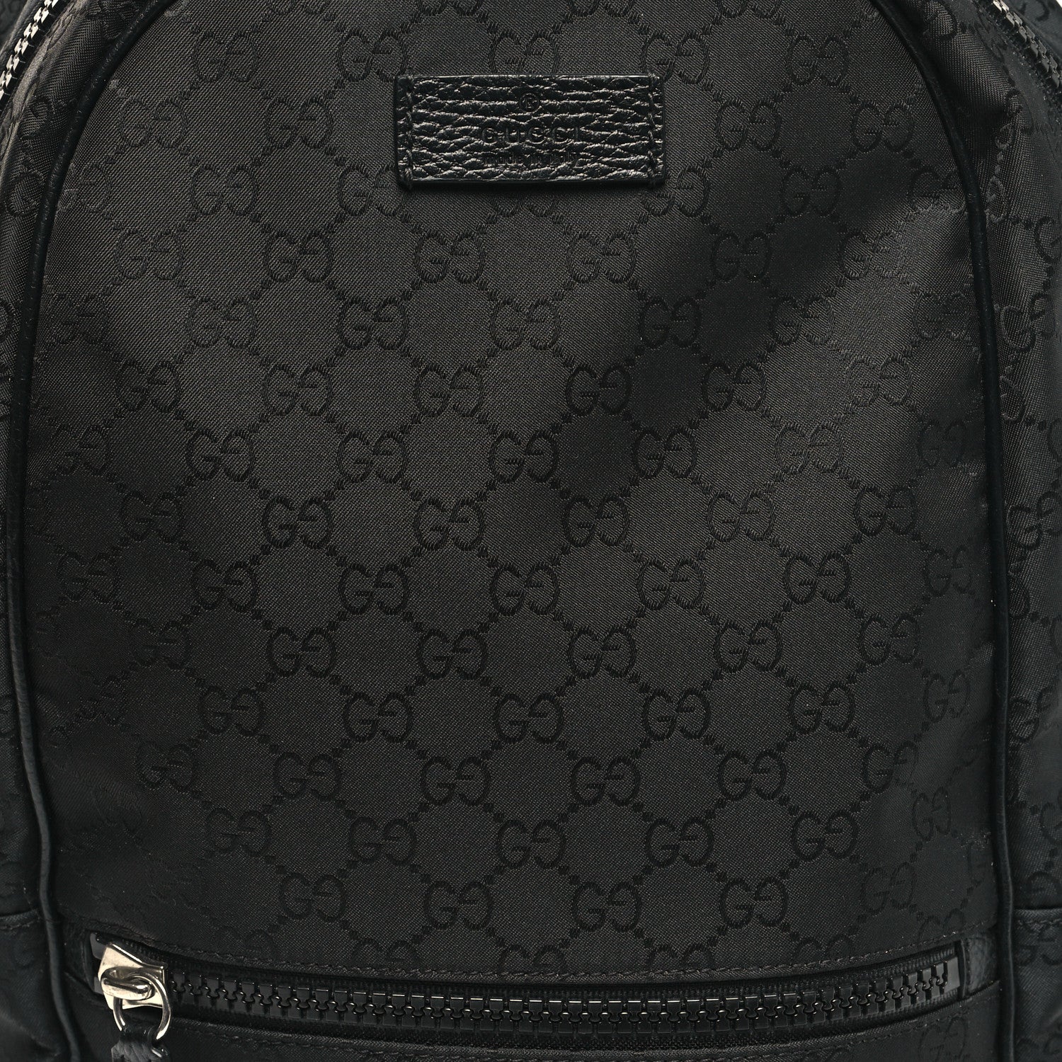 Gucci Nylon Monogram Slim Backpack Black 8 of 11