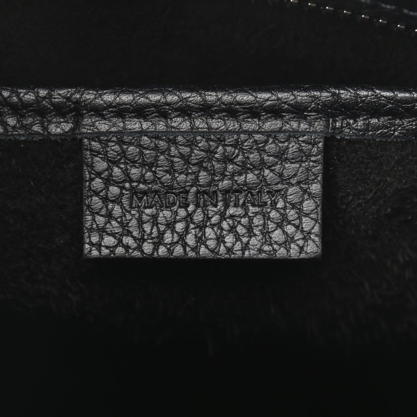 Drummed Calfskin Nano Luggage Black