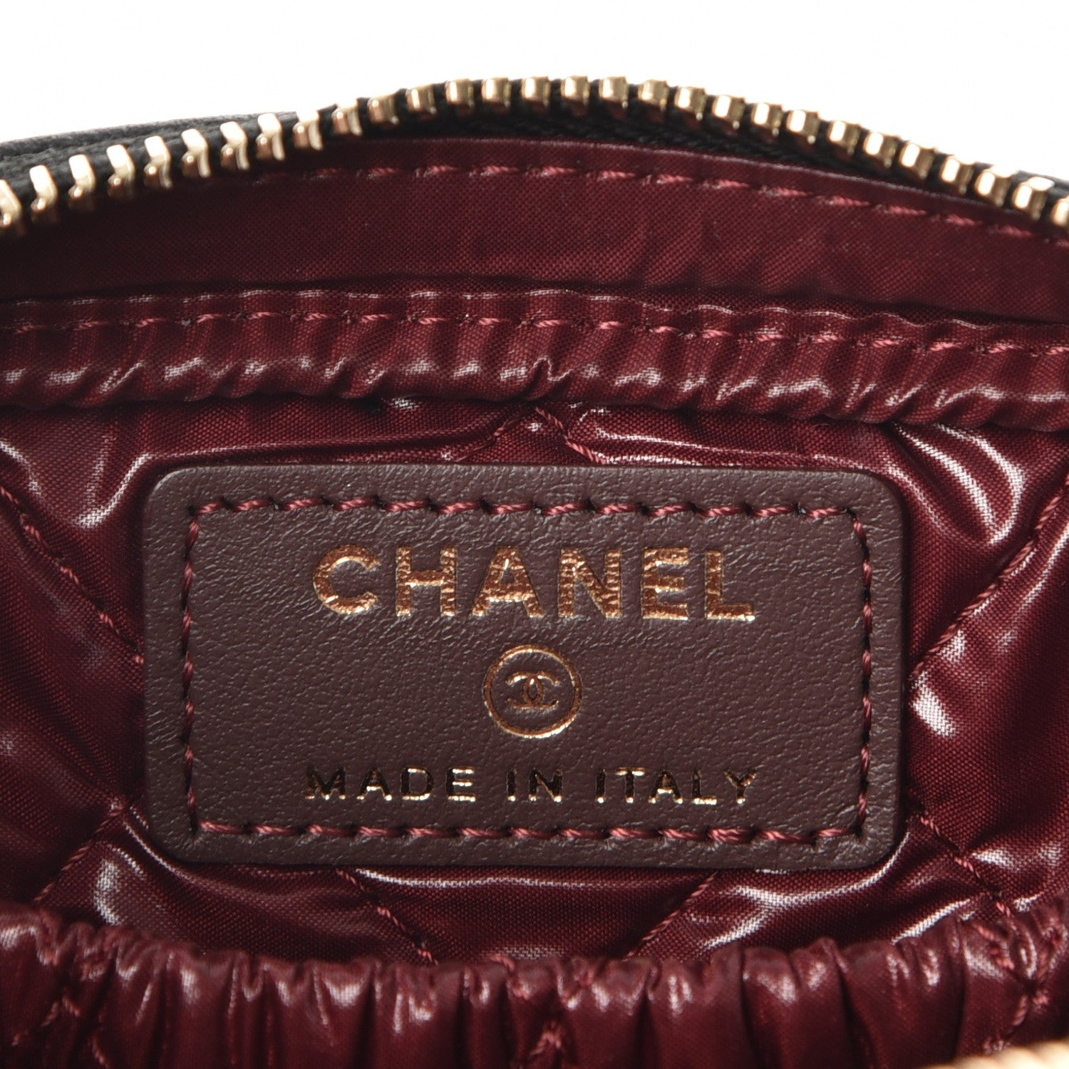 Chanel Caviar Quilted Small Curvy Pouch Cosmetic Case Black 6 of 7