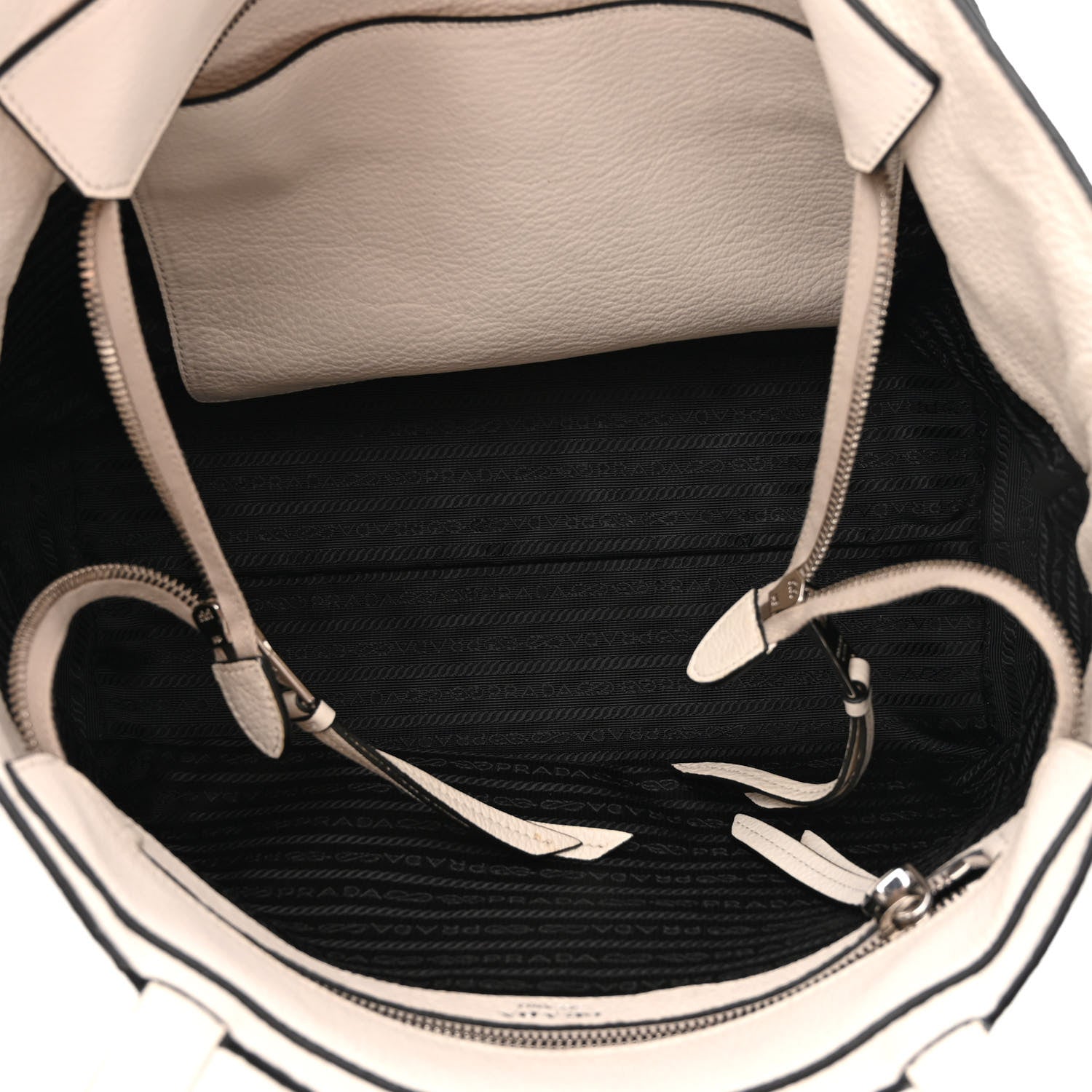 Prada Vitello Phenix Shopping Tote White 5 of 10