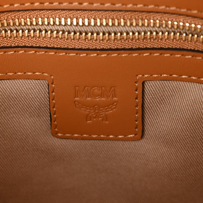MCM Visetos Medium Crossbody Pouch Cognac 6 of 12