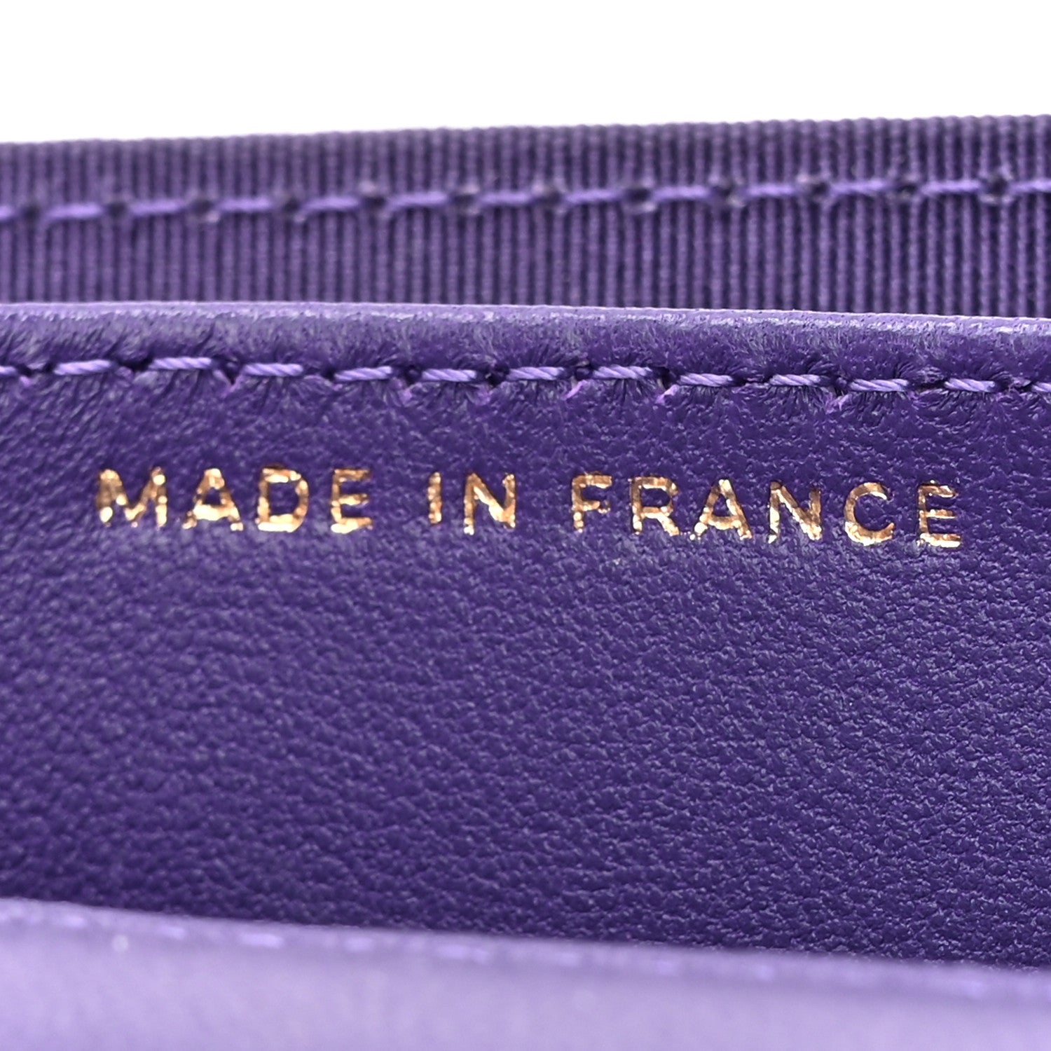 Chanel Lambskin Quilted Boy Flap Card Holder Purple 7 of 10