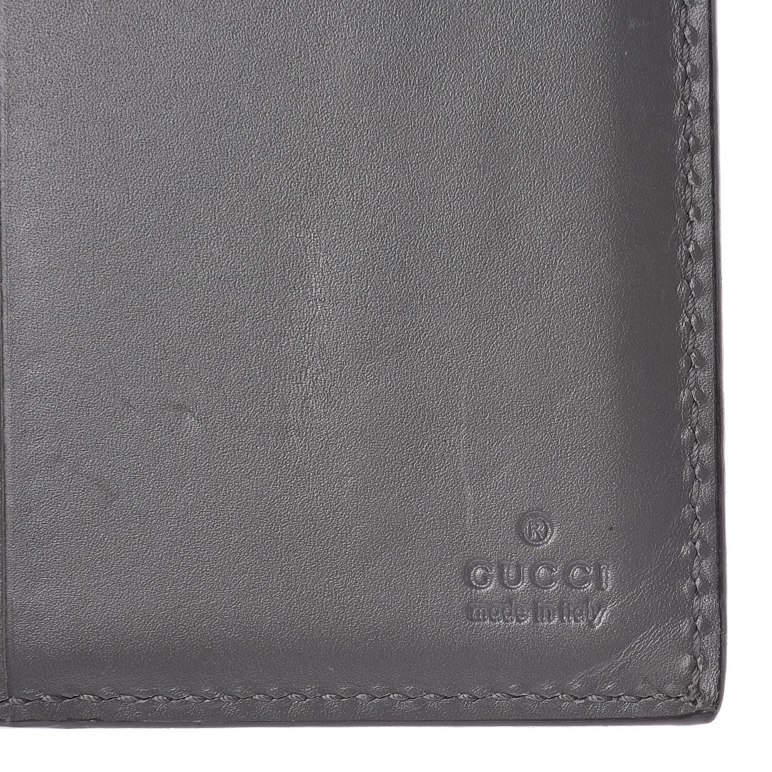 Gucci Guccissima Bi-Fold Wallet Grey 6 of 8