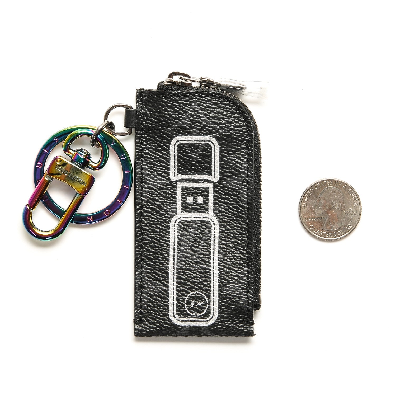 Louis Vuitton Monogram Eclipse Flash Fragment Key Pouch 2 of 4