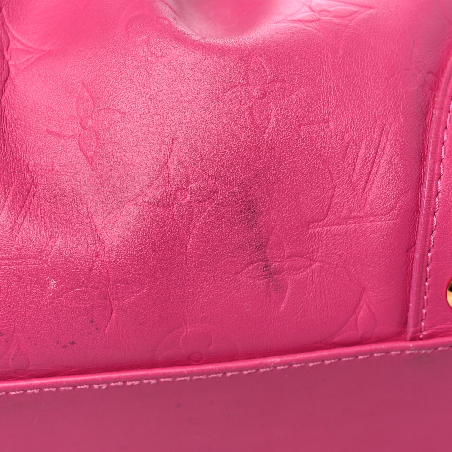 Louis Vuitton Calfskin Embossed Courtney MM Fuchsia 16 of 30