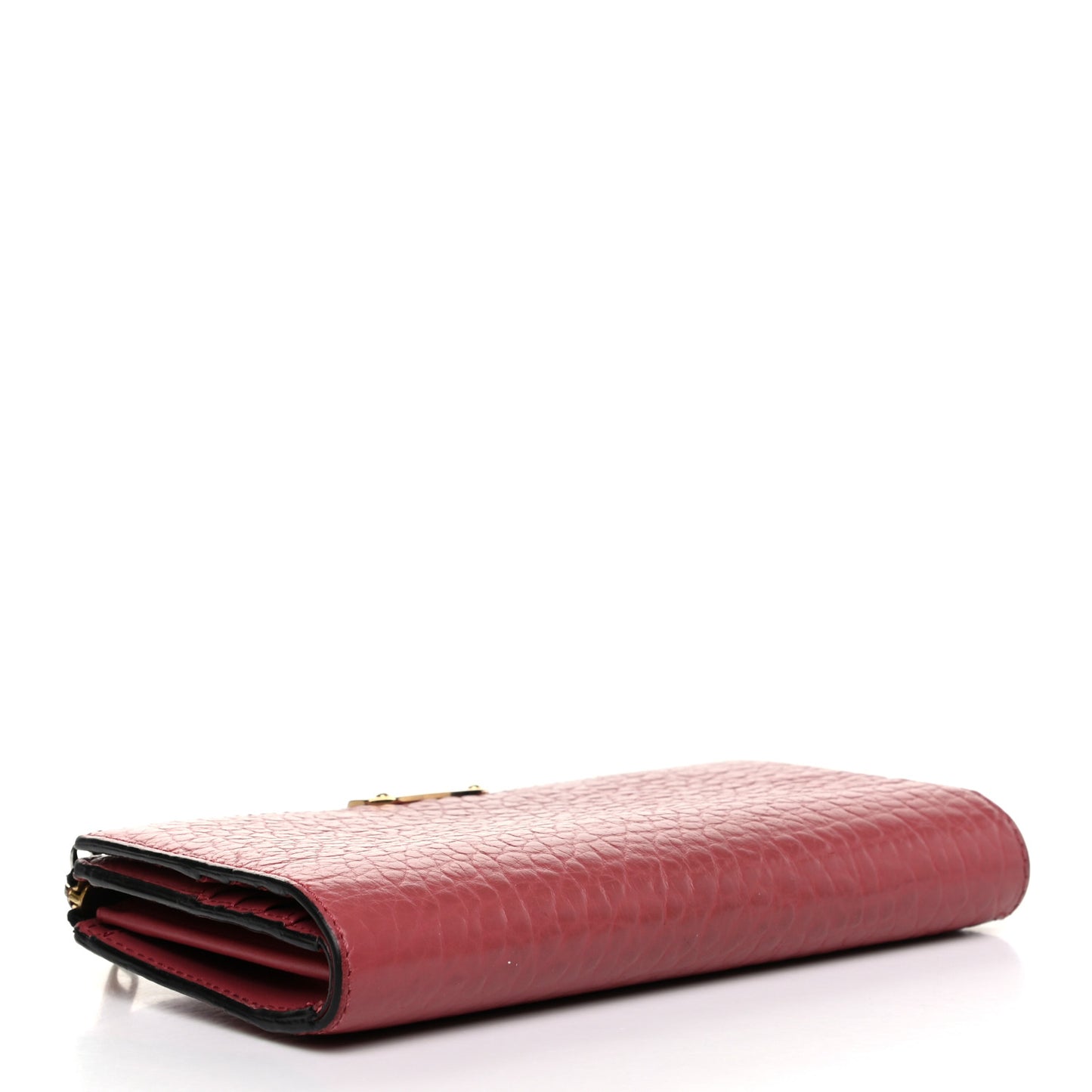 Heritage Grain Alvington Continental Wallet Crimson Pink