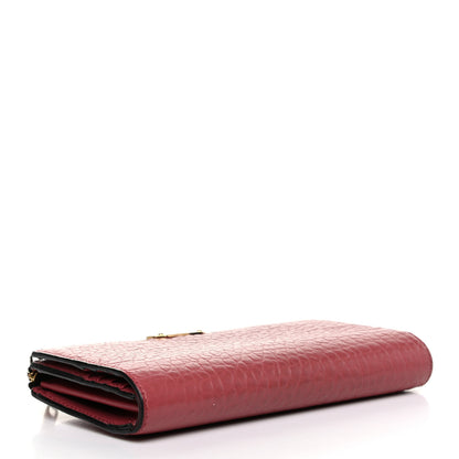 Burberry Heritage Grain Alvington Continental Wallet Crimson Pink 4 of 9
