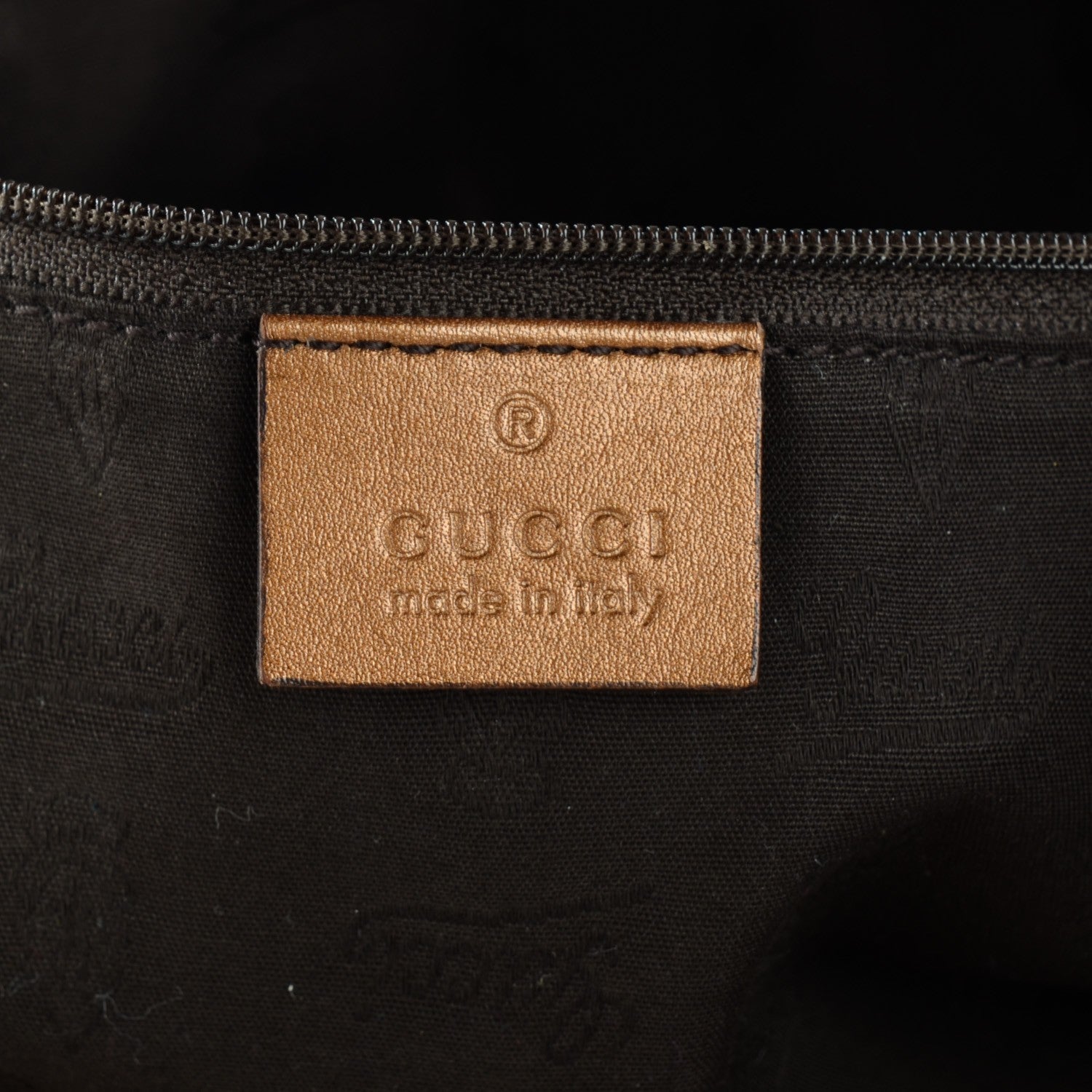 Gucci Metallic Guccissima Medium Sukey Tote Bronze 6 of 7