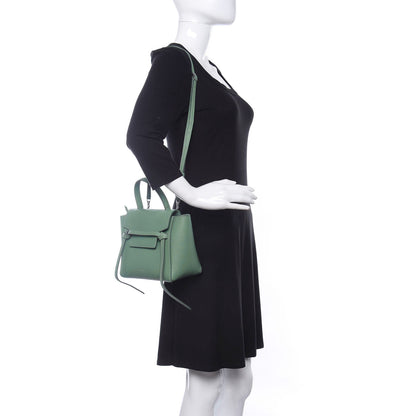 Celine Grained Calfskin Nano Belt Bag Celadon 2 of 13
