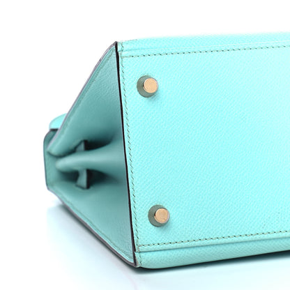 Hermes Epsom Kelly Sellier 28 Bleu Atoll 9 of 10