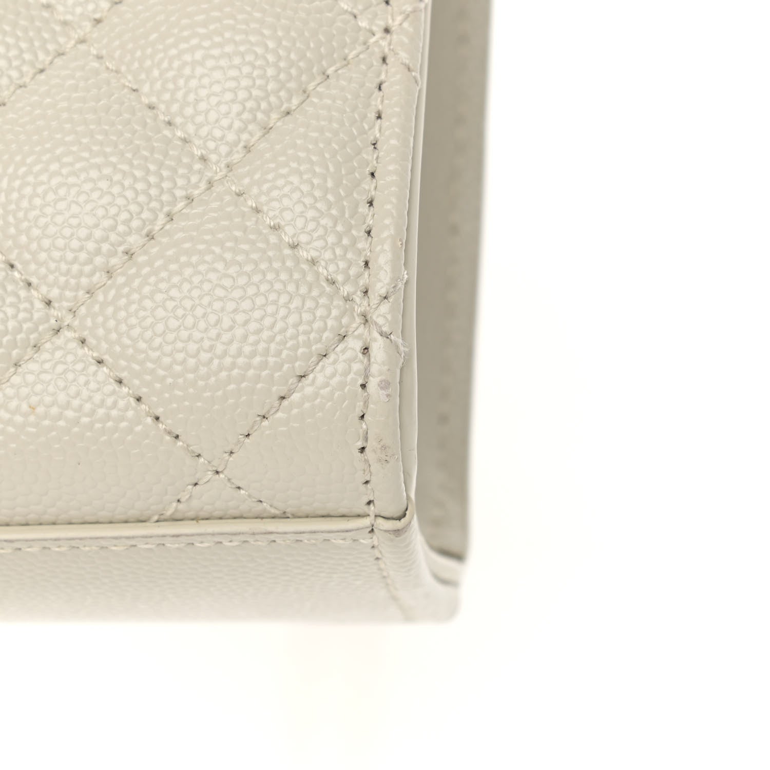 Saint Laurent Grain De Poudre Textured Mixed Matelasse Medium Triquilt Monogram Satchel Crema Soft 11 of 13