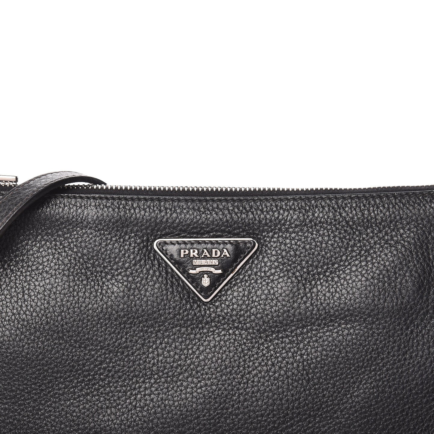 Vitello Daino Crossbody Bag Black